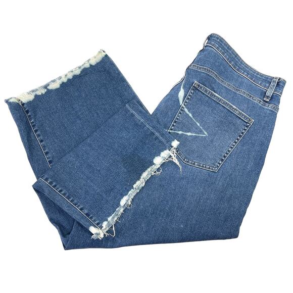 Uniqlo Womens Jeans Size 34 Wide Leg High Rise Star Print Kaihara Denim Skater - Picture 11 of 11